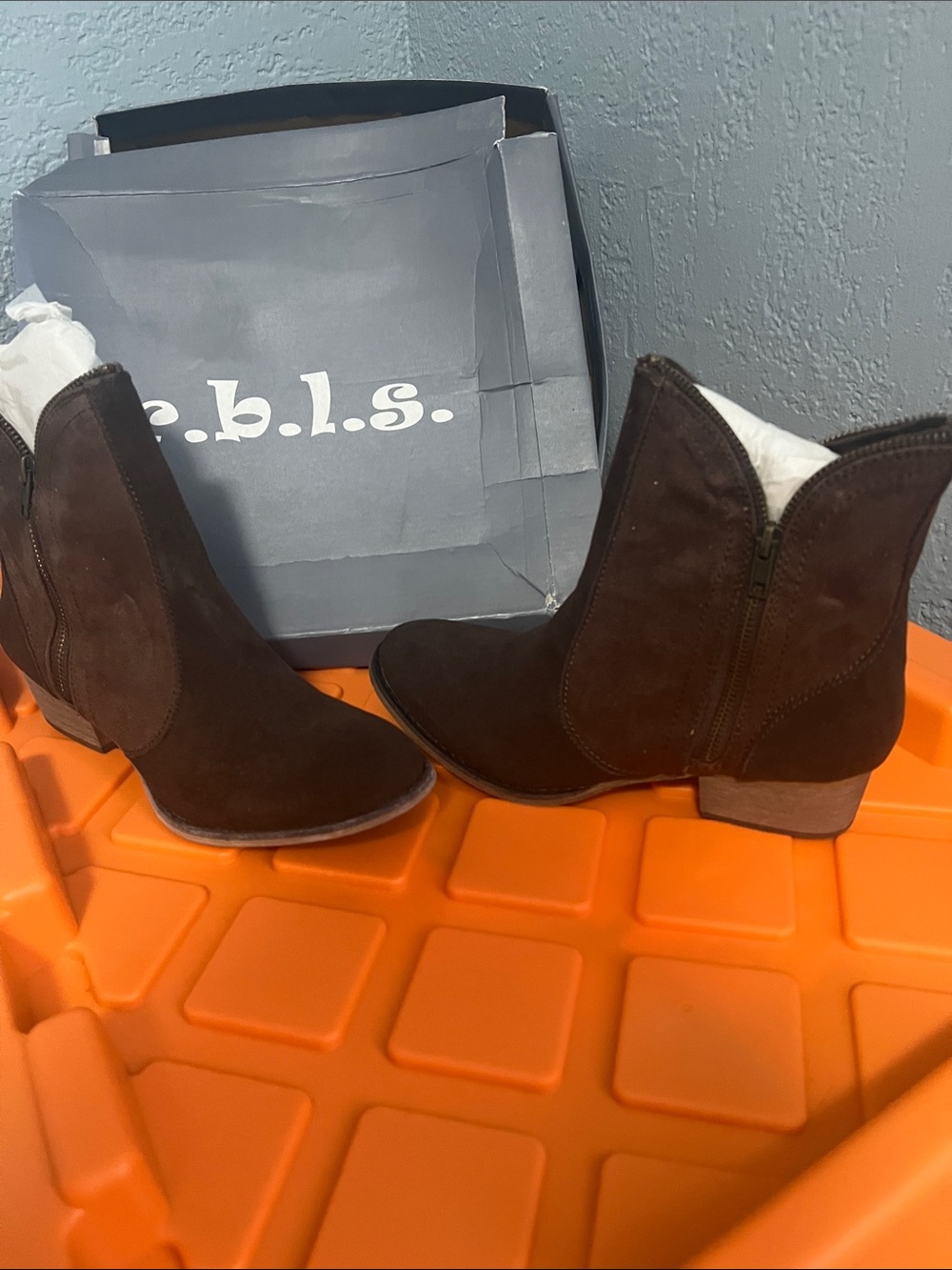 Women's Dark Brown Suede Ankle Booties